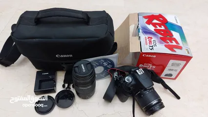  1 Canon EOS T5 Rebel with canon lens for sale, excellent condition