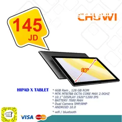  1 تابلت chuwi  HI PAD X 10.1" 4G SIM