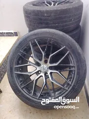  1 جنطات 17 مع كاشوك للبيع بسعر  130 دينار