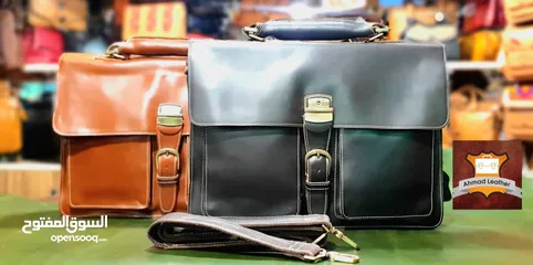  8 Leather laptop and office bags حقائب جلدية للكمبيوتر المحمول والمكتب