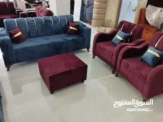  1 أطقم كنبايات جديد  ، متوفر بأي لون بتطلبه