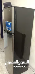  1 ثلاجة بابين سيلفر +فريزر بطح  نوع بينكون بحاله ممتازه للبيع