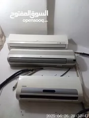  1 مكيفات عادي نظيف جدا وانواع ممتازه جدا كامل اغراضو وغازو فل مواسير جداد ريموت موجود وسلك كنترول موجو