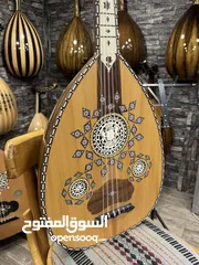 2 عود شامي احترافي موزييك وجه سيدر زند عاج ظهر جوز