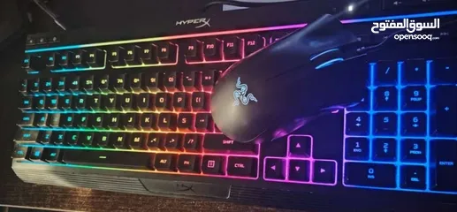  3 Razer mouse and hyper X keyboard