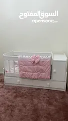  1 تخت مستعمل للاطفال بعد عمر ال3 سنوات يقلب لتخت مفرد لعمر 10 سنوات
