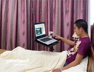  1 طاولة طعام المرضىالطاولة مخصصة لكبار السن والمرضى المستلقين على السرير.   ارتفاع قابل للتعديل.