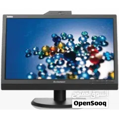  2 Lenovo 22" FHD IPS Wide Monitor (360* Rotatable) Inbuilt: Webcam + Speakers + Microphone