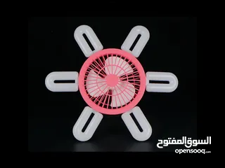  4 لمبة إضاءة مع مروحه