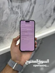  19 ايفون 16 256 جيجا بجميع الوانه المميزة اكتف فقط لا يعد انه مستخدم نسبة البطارية 100%