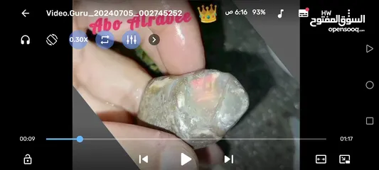  10 حجر اوبال نوع قوس قزح النادر حجر الاوبال الكريم فاير قوي جدا متعدد الألوان فاير احمر الأكثر ندرة