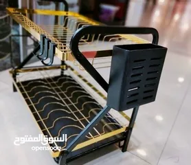  6 مطبقيه  2 دور ذهبي في اسود  المطبقيه الجولد المعدن مطبقية كاملة متكاملة لكل احتياجات المطبخ
