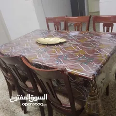  1 طاوله سفره خشب زان