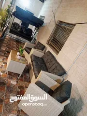  18 طقم رتان طقم ترس خارجي طقم كنب طقم خيزران طقم رتان بلاستك عضم خمس مقاعد+طاولة وسط