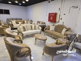  2 افخم الاطقم المستوردة مكون من 9 مقاعد القماش خيال و السعر ولا اروح و ع الواقع جد بجنن و مريح