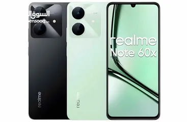  2 REALME NOTE 60X ( 64GB ) / RAM ( 3+3 ) NEW /// ريلمي نوت 60 اكس ذاكرة 64 رام 6 الجديد