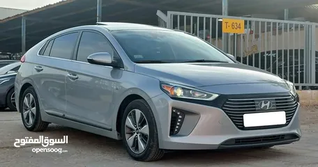  5 Hyundai Ioniq Hybrid 2019 plug-in  السيارة مميزة جدا و جمرك جديد وفحص كامل بدون ملاحظات