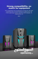  2 سماعات كمبيوتر جيمنغ  مضيئة مميزة  Aula Speaker N-189 Gaming RGB Lights OG