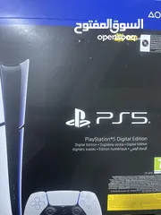  1 Ps5 Digtal edition استعمال شهرين ونص مع كفالة من GameStop 5 اشهر