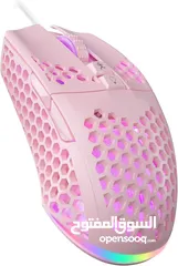  1 SOLAKAKA SM900 Wired Gaming Mouse with Honeycomb Shell USB ماوس سلكي للالعاب بألوان مختلفة