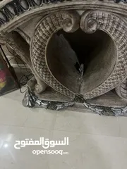 2 مدخل  مع مرايا  لون سكني وبيج  حجر