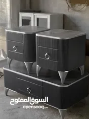  3 طاولات وسط خشب ودهان الون اختياري حسب الطلب تفصيل جميع المقاسات ديكور شاشه جميع المقاسات
