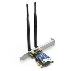  1 PCI-E واجهة بطاقة الشبكة اللاسلكية واي فاي 6 الألعاب المهنية سطح المكتب بطاقة الشبكة اللاسلكية AX200