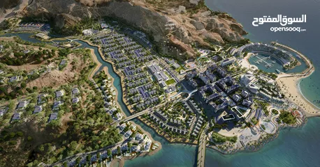  5 Apartment for sale in the largest sustainable city in Oman/2 bedrooms/freehold/lifetime residency