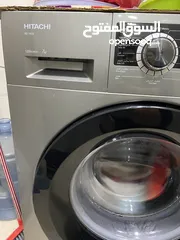  1 Hitachi 7 kg washing machine front load 2 years used only