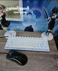  4 Razer Huntsman mini keyboard with Glorious model D