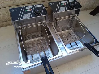  6 مقلى فلافل كبير وشيبسر كهرباء حوضين