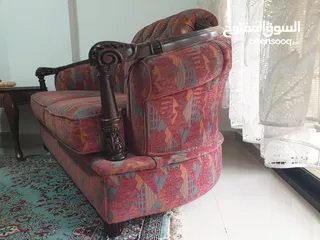  4 كنبة مزدوجة فخمة بحالة الجديده