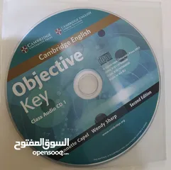  2 كتاب Cambridge English Objective key student's book with answers المتضمن للحلول. KET للبيع