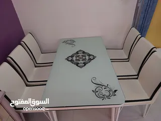  4 Dinning Table with 6 Chairs
