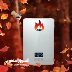  4 سخان ماء فوري ديجيتال ماركة [ eco ]  يستخدم للدش او دش ومغسلة او مجلى