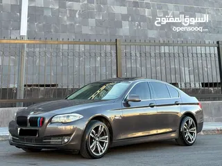  2 ‏‎سيارة BMW520i F10 لون نحاسي ميتالك فل الفل 2013 وارد الشركه تب نظافه