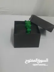  4 سورا عقيق خضراء طبيعيه من النوادر جدا