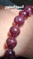  5 ياقوت نجمي ، سوارة ، Star Garnet bracelet