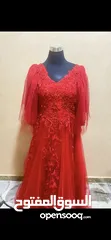  4 فستان سهرة احمر ورخيص