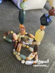  4 احجار كريمة (عقيق طبيعي 100\100)