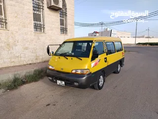  4 باص 2002- h100 ماتور27 عادي لمتد للبيع نقل مشترك عدد الركاب 5  موجود قاطع