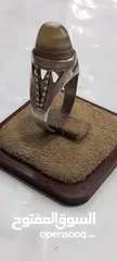  3 خاتم انتيك مرصع بحجر سليماني