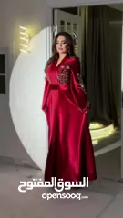  9 عباية ملكية مخمل أحمر  واسود