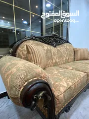  3 طقم كنب صناعه حلبية 7 مقاعد ثلاثيه