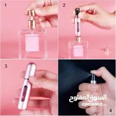  2 عبوات عطور صغيره تعبئ من زجاجة عطر  بكل سهوله لوضعها بالسياره او الحقيبه دون اخذ زجاحه العطر الكببره