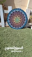  10 Handmade Mandala Dot Artwork  (Rainbow Effect)