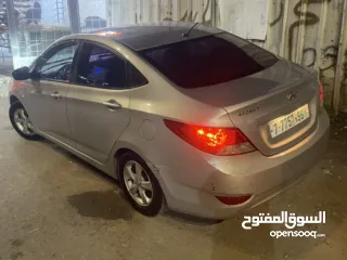  4 هونداي اكسنت  2014  مطور 1400 جير 6 غيار والفحص مرفق بلصور الله يبارك لصاحب النصيب