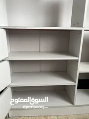  2 مكتبة لون أبيض أخو الجديد قليل استعمال