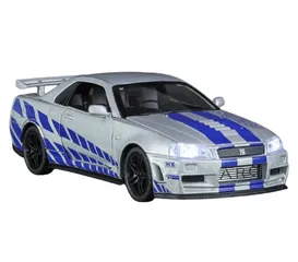  2 مجسم سياره 1/32gtr 34