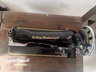  1 لبيع: ماكينة خياطة سنجر  تحفه أثرية– أكثر من 100 عام من التراث!
